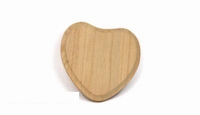 Naambord hart vorm paulownia; Groot 