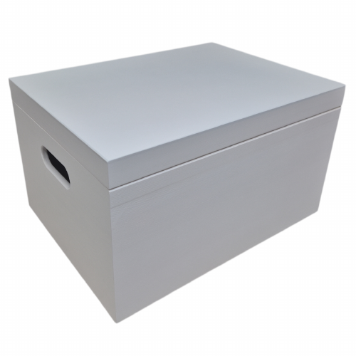 Opbergkist rechthoek wit groot luxe (0200-1 White)