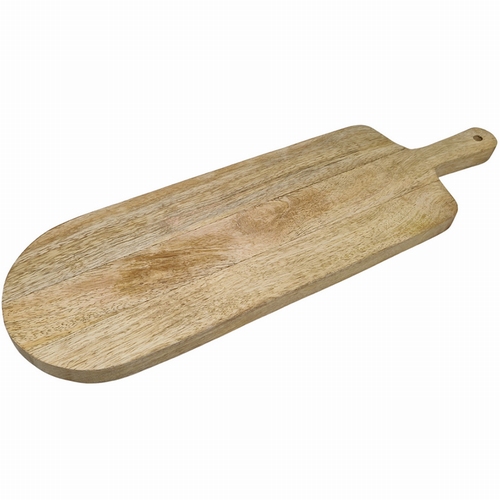 Serveerplank mangohout ovaal met handvat; L 49,2 CM