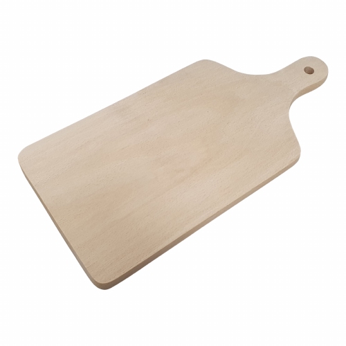 Snijplank beuken met handvat; L 30,5 CM