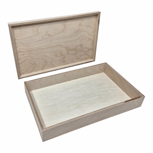 Speelbak berk multiplex klein + deksel; laag (2282S); B-Keus