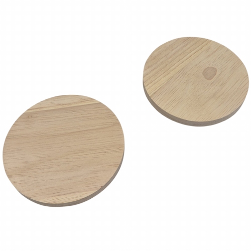 Onderzetter rond rubberhout (3068) (gv)