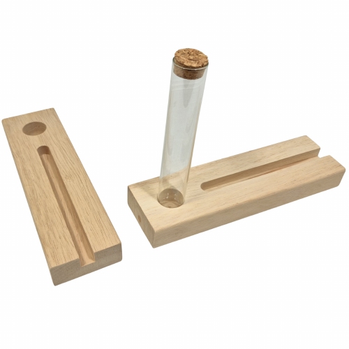 Tegelhouder inclusief proefbuisje rubberhout (3064)