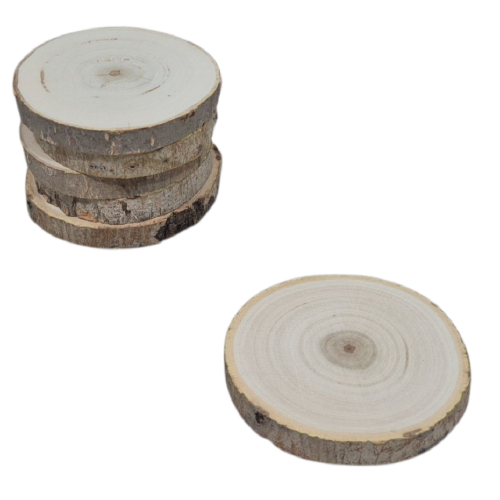 Onderzetter schors rond populier; Ø 9-10 CM x D +- 1,2 CM