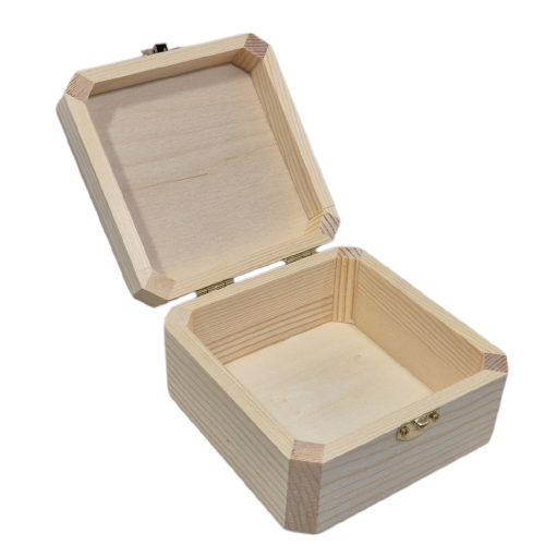 Kistje vierkant grenen (7782 grenen)