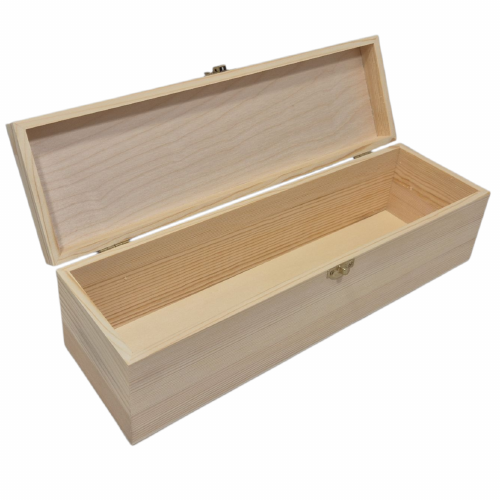 Wijnkist 1 fles grenen (7831A)