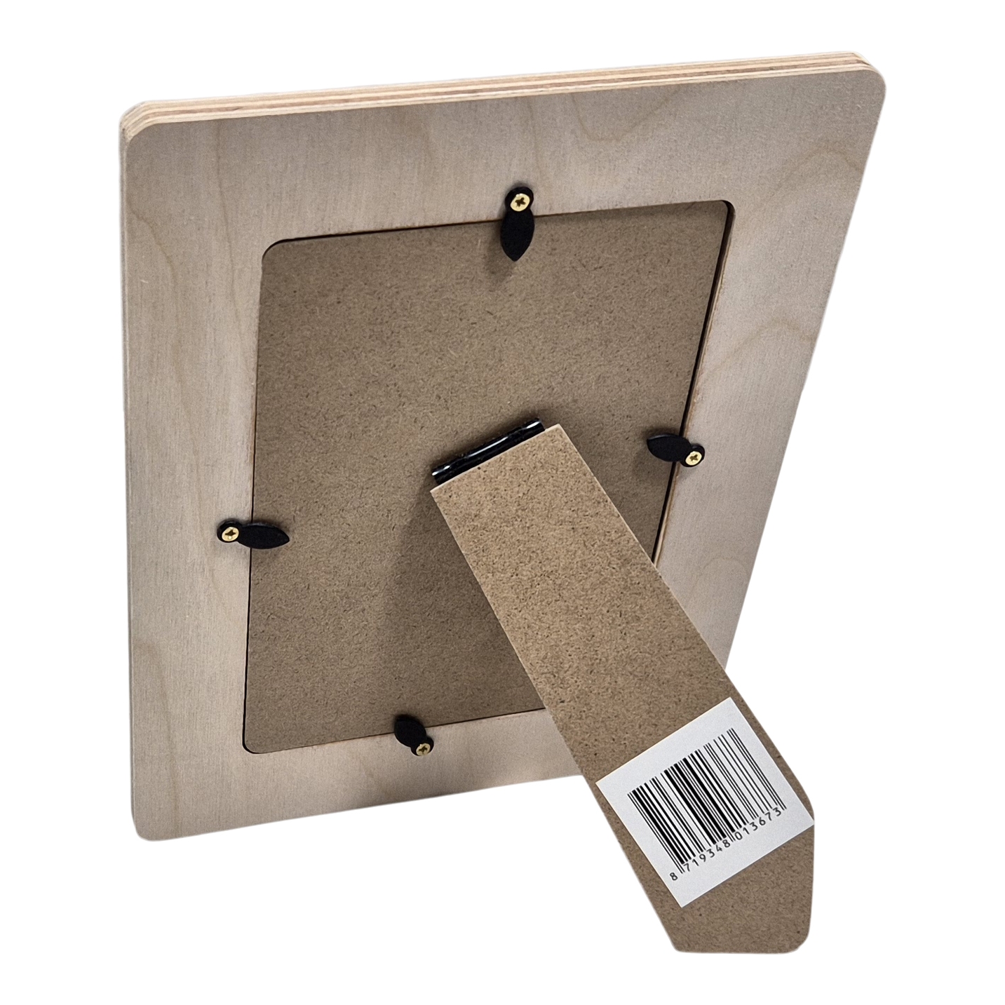 Fotolijst recht berken multiplex + plexiglas (3013A)
