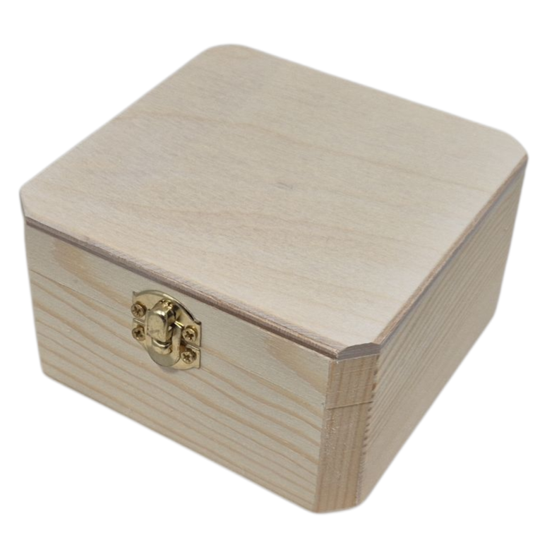 Kistje vierkant grenen (7782 grenen)