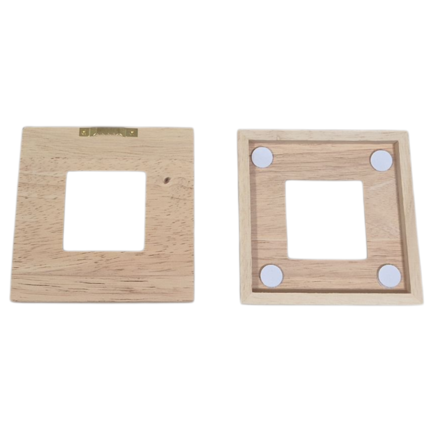 Wandtegelhouder rubberhout (3309)